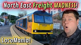 Freight Trains FRENZY in the North East LocoMania with SimOnTrains  August 2024 [upl. by Analihp]