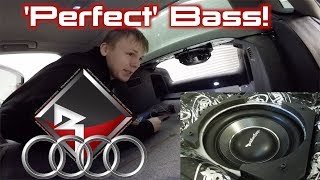 Audi A4 Rockford Fosgate T1S110 Parcel Tray Subwoofer  DONE [upl. by Ardeth]