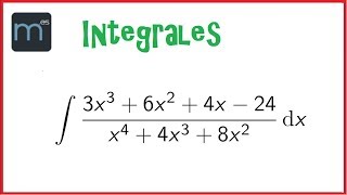 Integral fracciones simples Raíz compleja simple integrales racionales [upl. by Llydnek]