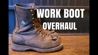 Viberg Boot Resole  Train Conductors Boots Get a Makeover [upl. by Wall]