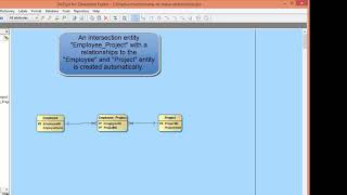 Creating a manytomany relationship  DeZign for Databases [upl. by Aneret513]