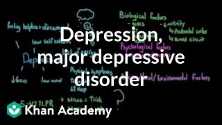 Depression and major depressive disorder  Behavior  MCAT  Khan Academy [upl. by Marrissa]