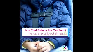 How To Know If a Coat is Safe To Wear In a Car Seat Do The Chalk Test [upl. by Lednek]