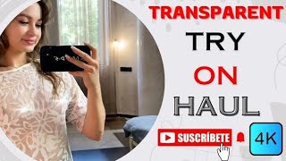 4K Transparent Clothes Try On Haul With New Think  Victoria Whitefashion fashiontrendsyoutube [upl. by Eremihc]