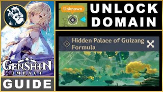 Genshin Impact Hidden Palace of Guizang Formula Unlock  Domain Puzzle Guide [upl. by Errot]