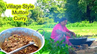 Sri Lanka Food Mutton Curry  Village Cooking Party [upl. by Kunz809]