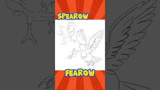 How to draw Pokemon  How I drew Spearow and Fearow  Digital Drawing [upl. by Kemble]