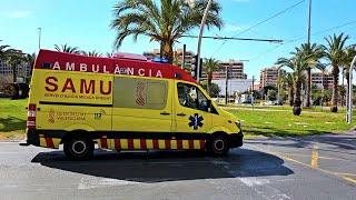 SAMU Ambulància Alicante  Alicante EMS Ambulance  responding [upl. by Aynatahs753]