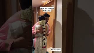 Bride and Grooms First Look wedding weddingday event couple marriage youtubeshorts [upl. by Agemo]