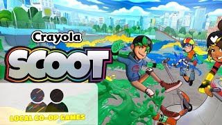 Crayola Scoot  How to Play Splitscreen Multiplayer Gameplay [upl. by Yuh]