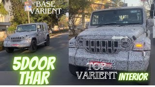 New Mahindra Thar 5 Door 2024 Fully Revealed Big Changes Sunroof thar5door [upl. by Regine]