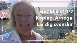 14724 Språkfika med promenad i Köping och Arboga Lär dig svenska svenskamedmarie [upl. by Rakso]