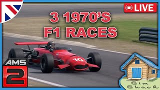 3 Historic F1 Races on Automobilista 2  Live from the Sim Shack [upl. by Andromache974]