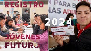 Como REGISTRARSE al programa Jovenes Construyendo el Futuro 2024 [upl. by Efioa475]