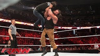 Dean Ambrose vs Braun Strowman Raw Aug 31 2015 [upl. by Kirkwood]