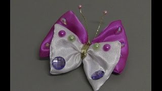 Fivela  Borboleta de tecido  tissue Butterfly DIY [upl. by Adas]