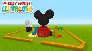 Minecraft Tutorial How To Make Mickey Mouses Club House quotMickey Mouse Clubhousequot [upl. by Eamanna]