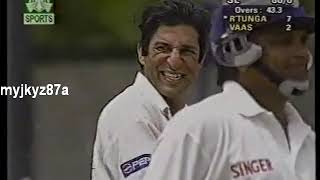 Super Bowling  Wasim Akram Vs Arjuna Ranatunga  Brilliantly Setup  Colombo 2000 [upl. by Kowatch]