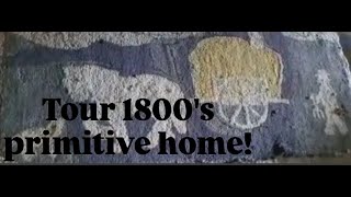 TOUR 1800S PRIMITIVE HOME  ANTIQUES  COZY FALL DECOR  HOOKED RUGS  ORIGINALLY A SHEEP FARM [upl. by Eeliab]