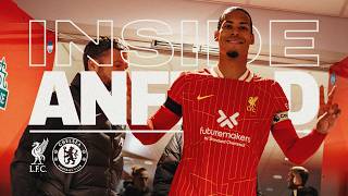 Inside Anfield Liverpool 21 Chelsea  BRILLIANT tunnel cam footage [upl. by Nibram]