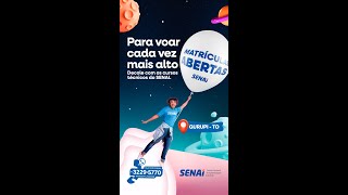 Live  Cursos Técnicos SENAI Tocantins 20251 [upl. by Eigram]