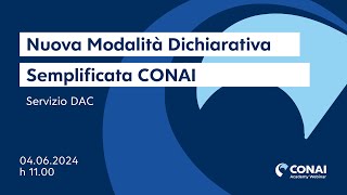 Nuova modalità dichiarativa semplificata Conai [upl. by Broddy]