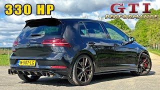 330HP VW Golf GTI MK75 Performance  REVIEW on Autobahn [upl. by Yorle]