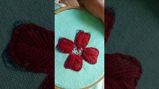 Handmade Flower 🌹 How to make fabric flower flowers shortvideo youtubeshorts [upl. by Spohr762]