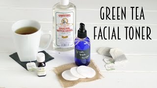 DIY Green Tea Facial Toner  Tips for Clear Skin [upl. by Breech]