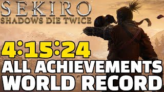 WORLD RECORD Sekiro All Achievements Speedrun in 41524 [upl. by Danila]