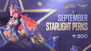 September StarLight Perks  Odette quotWisdom of the Starsquot  Mobile Legends Bang Bang [upl. by Trixy281]