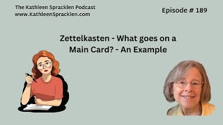 Zettelkasten  What goes on a Main Card  An Example [upl. by Yenduhc]