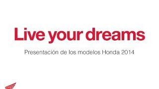 Presentación de los nuevos modelos Honda 2014 [upl. by Myrtle]