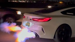 Bmw M8 Competition Stock to 800Hp stage 2  Brutal Fire Flames [upl. by Marcelle]