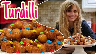 Calabrese Turdilli Italian Honey Balls Traditional Family Recipe [upl. by Ameyn]