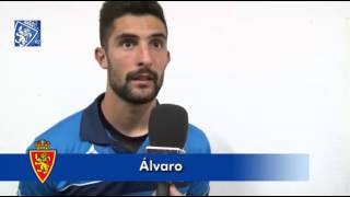 Declaraciones en zona mixta Eibar  Real Zaragoza 2112013 [upl. by Redmer554]