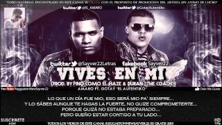 Amaro Ft Gotay El Autentiko Vives En Mi Letra ᴴᴰ [upl. by Zola190]