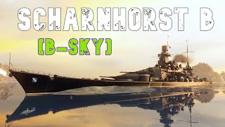 World of WarShips Scharnhorst B  6 Kills 186K Damage [upl. by Gerger96]