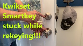 Kwikset Smartkey stuck didnt work [upl. by Tterb475]