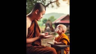 so cute little monk🤯🔥🔥 cutebaby🥰🫧🔥💐 funny🥳 new👍🏻 viral trending youtubeshorts subscribe like [upl. by Rosabel]