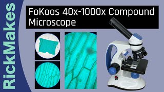 FoKoos 40x1000x Compound Microscope [upl. by Rundgren]