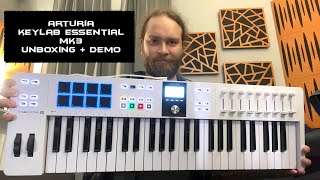 Arturia Keylab Essential MK3 Unboxing amp Demo  No Talking  ArturiaOfficial [upl. by Ednew]