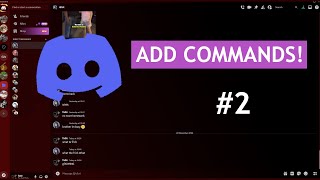 How to Add COMMANDS to a Discord Bot Discordjs Tutorial 2 [upl. by Garlan372]