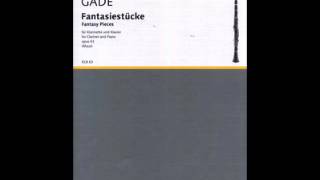 Gade Fantasiestucke 2 Allegro vivace  Clarinet  Piano [upl. by Ezirtaeb]