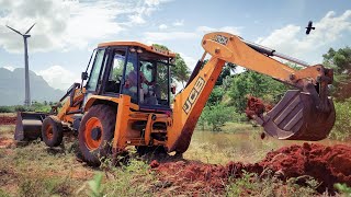 JCB 3DX Private Land Border Marking Work  JCB  Backhoes [upl. by Wauters]