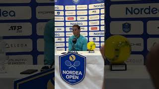 Rafael Nadal press conference after losing to Nuno Borges in the final of the Nordea Open 21072024 [upl. by Wootan339]