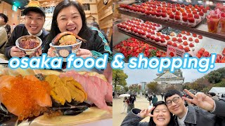 last 24 hrs in osaka 🍣🏯🍡 street food market famous cheesecake unagi  shopping  VLOGMAS DAY 7 [upl. by Zara]