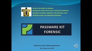 Herramienta Forense quotPassware Kit Forensicquot [upl. by Rosati]