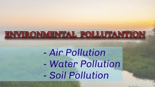 Environmental pollution  Air Pollution  Water Pollution  Soil Pollution  UGC NET [upl. by Shawnee]