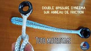 Matelotage  double épissure sur anneau de friction VoilierMartineke [upl. by Adikram]